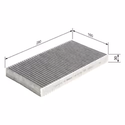 Filtre d'habitacle (filtre à pollen) BOSCH 1 987 431 459 - Vue supplémentaire 7