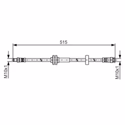 Flexible de frein BOSCH 1 987 481 482