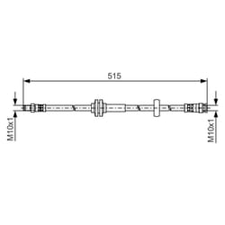 Flexible de frein BOSCH 1 987 481 482