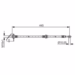 Flexible de frein BOSCH 1 987 481 497