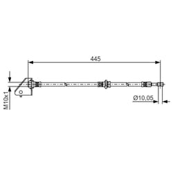 Flexible de frein BOSCH 1 987 481 497