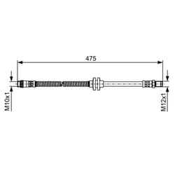 Flexible de frein BOSCH 1 987 481 496