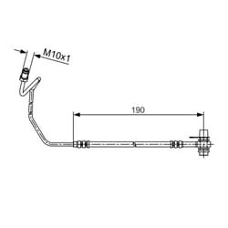 Flexible de frein BOSCH 1 987 481 535