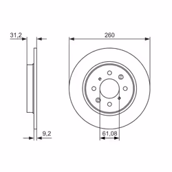 Disque de frein BOSCH 0 986 479 051 arrière, plein, 1 pièce - Vue supplémentaire 7