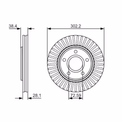 Disque de frein BOSCH 0 986 479 046 avant, ventilé, à haute teneur en carbone, 1 pièce - Vue supplémentaire 7