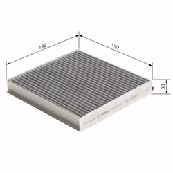 Filtre d'habitacle (filtre à pollen) BOSCH 1 987 432 568 - Vue supplémentaire 6