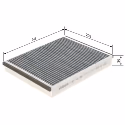 Filtre d'habitacle (filtre à pollen) BOSCH 1 987 432 598 - Vue supplémentaire 6