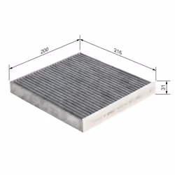 Filtre d'habitacle (filtre à pollen) BOSCH 1 987 432 574 - Vue supplémentaire 6