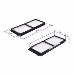 Filtre d'habitacle (filtre à pollen) BOSCH 1 987 432 275 - Vue supplémentaire 6