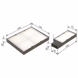 Filtre d'habitacle (filtre à pollen) BOSCH 1 987 432 276 - Vue supplémentaire 7