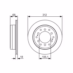 Disque de frein BOSCH 0 986 479 S36 - Vue supplémentaire 5