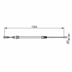 Câble de frein à main BOSCH 1 987 482 431