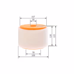 Filtre à air BOSCH F 026 400 289 - Vue supplémentaire 7