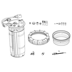 Pièce de pompe, système de rampe commune BOSCH F 01C 600 240