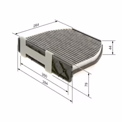 Filtre d'habitacle (filtre à pollen) BOSCH 1 987 435 001 - Vue supplémentaire 6
