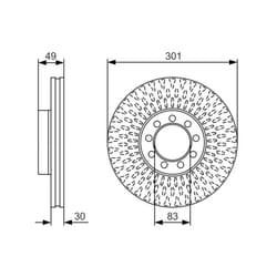 Disque de frein BOSCH 0 986 479 A23, 1 pièce