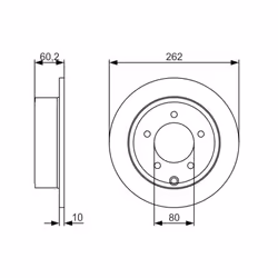 Disque de frein BOSCH 0 986 479 A39 avant, plein, 1 pièce - Vue supplémentaire 7