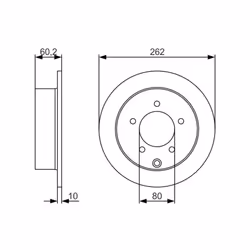 Disque de frein BOSCH 0 986 479 A41 arrière, plein, 1 pièce - Vue supplémentaire 7