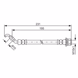 Flexible de frein BOSCH 1 987 481 562 - Vue supplémentaire 6