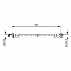 Flexible de frein BOSCH 1 987 481 564 - Vue supplémentaire 2