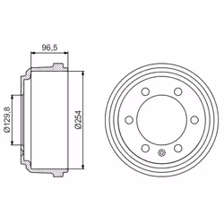 Tambour de frein BOSCH 0 986 477 218 - Vue supplémentaire 3