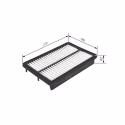Filtre à air BOSCH F 026 400 347 - Vue supplémentaire 6
