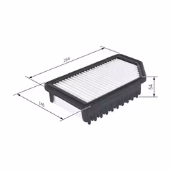 Filtre à air BOSCH F 026 400 350 - Vue supplémentaire 7