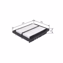 Filtre à air BOSCH F 026 400 353 - Vue supplémentaire 6