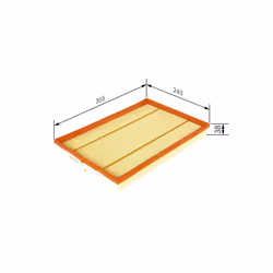 Filtre à air BOSCH F 026 400 381 - Vue supplémentaire 7