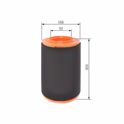 Filtre à air BOSCH F 026 400 370 - Vue supplémentaire 7