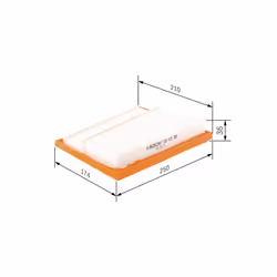 Filtre à air BOSCH F 026 400 388 - Vue supplémentaire 7