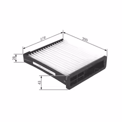 Filtre d'habitacle (filtre à pollen) BOSCH 1 987 435 009 - Vue supplémentaire 6