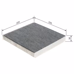 Filtre d'habitacle (filtre à pollen) BOSCH 1 987 435 518 - Vue supplémentaire 7