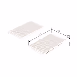 Filtre d'habitacle (filtre à pollen) BOSCH 1 987 435 015 - Vue supplémentaire 6