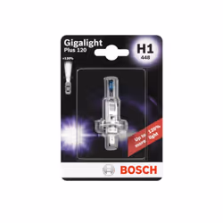 Ampoule halogène BOSCH H1 Gigalight Plus 120% 12V, 55W, 1 pièce