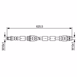 Flexible de frein BOSCH 1 987 481 589
