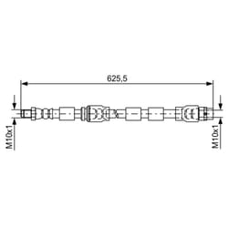 Flexible de frein BOSCH 1 987 481 589
