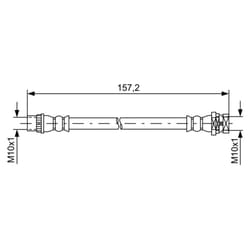 Flexible de frein BOSCH 1 987 481 624