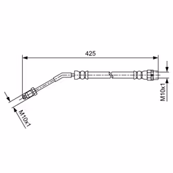 Flexible de frein BOSCH 1 987 481 587