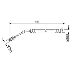 Flexible de frein BOSCH 1 987 481 587