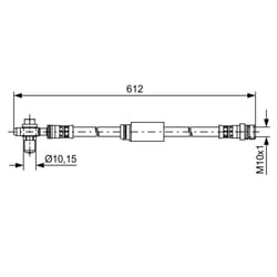 Flexible de frein BOSCH 1 987 481 631