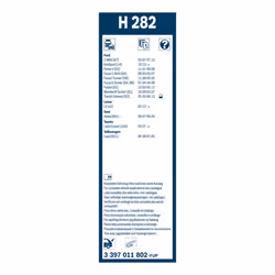 Balai d'essuie-glace BOSCH 3 397 011 802, Twin H282, 280mm, Arrière, 1 pièce - Vue supplémentaire 6