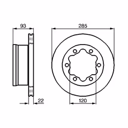 Disque de frein BOSCH 0 986 479 B38 arrière, ventilé, 1 pièce - Vue supplémentaire 7