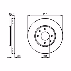 Disque de frein BOSCH 0 986 479 B37 avant, ventilé, 1 pièce - Vue supplémentaire 7