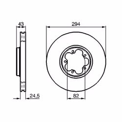Disque de frein BOSCH 0 986 479 B29 avant, ventilé, 1 pièce - Vue supplémentaire 7