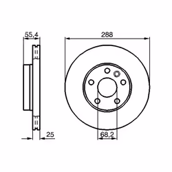 Disque de frein BOSCH 0 986 479 B57 avant, ventilé, 1 pièce - Vue supplémentaire 7