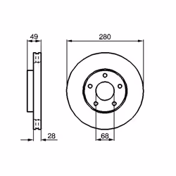 Disque de frein BOSCH 0 986 479 B61 avant, ventilé, 1 pièce - Vue supplémentaire 7