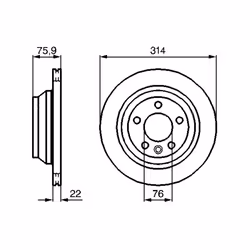Disque de frein BOSCH 0 986 479 B72 arrière, ventilé, 1 pièce - Vue supplémentaire 7