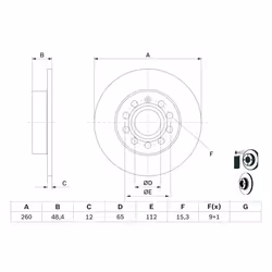 Disque de frein BOSCH 0 986 479 B78 arrière, plein, 1 pièce - Vue supplémentaire 7
