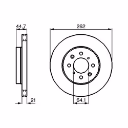 Disque de frein BOSCH 0 986 479 B23 avant, ventilé, 1 pièce - Vue supplémentaire 7